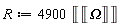 R := 4900*Unit(Unit('Omega'))