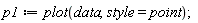 p1 := plot(data, style = point)