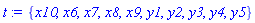 {x10, x6, x7, x8, x9, y1, y2, y3, y4, y5}