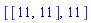 [[11, 11], 11]
