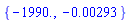 {-0.199e4, -0.293e-2}