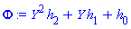 Y^2*h[2]+Y*h[1]+h[0]
