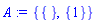 {{}, {1}}