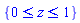{And(0 <= z, z <= 1)}