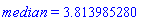 median = 3.813985280
