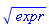 sqrt(expr)