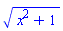 sqrt(x^2+1)