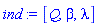 [Q, beta, lambda]