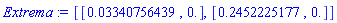 [[0.3340756439e-1, 0.], [.2452225177, 0.]]