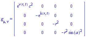 Physics:-g_[mu, nu] = Matrix(%id = 36893490730637264524)