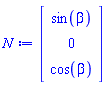 Vector(3, {(1) = sin(beta), (2) = 0, (3) = cos(beta)})