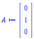 Vector(3, {(1) = 0, (2) = 1, (3) = 0})