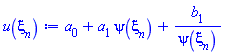 a[0]+a[1]*psi(xi[n])+b[1]/psi(xi[n])