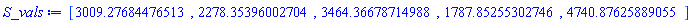 [HFloat(3009.2768447651265), HFloat(2278.3539600270374), HFloat(3464.366787149879), HFloat(1787.852553027456), HFloat(4740.876258890548)]