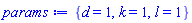 {d = 1, k = 1, l = 1}