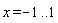 x = -1 .. 1