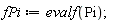 fPi := evalf(Pi)