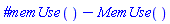 `#memUse`()-MemUse()