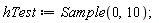 hTest := Sample(0, 10)