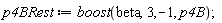 p4BRest := boost(beta, 3, -1, p4B)