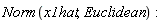 Norm(x1hat, Euclidean)