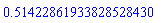 .51422861933828528430