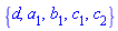 {d, a[1], b[1], c[1], c[2]}