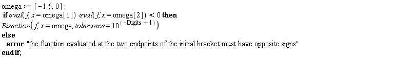 omega := [-1.5, 0]:
