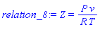 Z = P*v/(R*T)