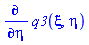 diff(q3(xi, eta), eta)