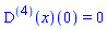 ((D@@4)(x))(0) = 0