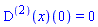 ((D@@2)(x))(0) = 0