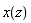 x(z)