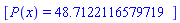 [P(x) = HFloat(48.71221165797189)]