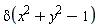delta(x^2+y^2-1)