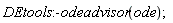 DEtools:-odeadvisor(ode)