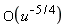 O(1/u^(5/4))