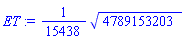(1/15438)*4789153203^(1/2)