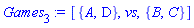 [{A, D}, vs, {B, C}]