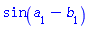 sin(a[1]-b[1])