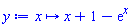 proc (x) options operator, arrow; x+1-exp(x) end proc