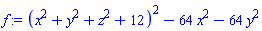 (x^2+y^2+z^2+12)^2-64*x^2-64*y^2
