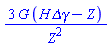 3*G*(H*`&Delta;&gamma;`-Z)/Z^2