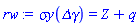 `&sigma;y`(`&Delta;&gamma;`) = Z+q
