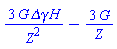 3*G*`&Delta;&gamma;`*H/Z^2-3*G/Z