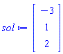 Vector(3, {(1) = -3, (2) = 1, (3) = 2})
