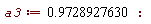 a3 := .9728927630