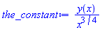 y(x)/x^(3/4)