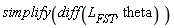 simplify(diff(L__FST, theta))