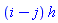 (i-j)*h